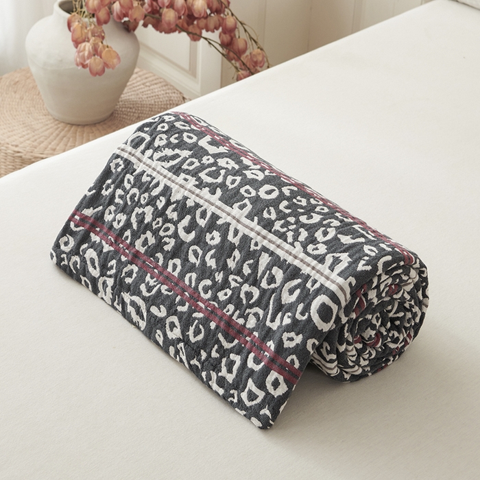 91家纺网 家纺一手货源 找家纺 悦然毛巾被 2026新款全棉纯棉三层水洗色织纱布毛巾被盖毯夏凉被空调被 摩登