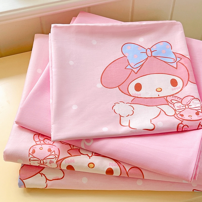 91家纺网 家纺一手货源 找家纺 朵希曼 2026新款正版授权全棉纯棉三丽鸥系列 蝴蝶结美乐蒂