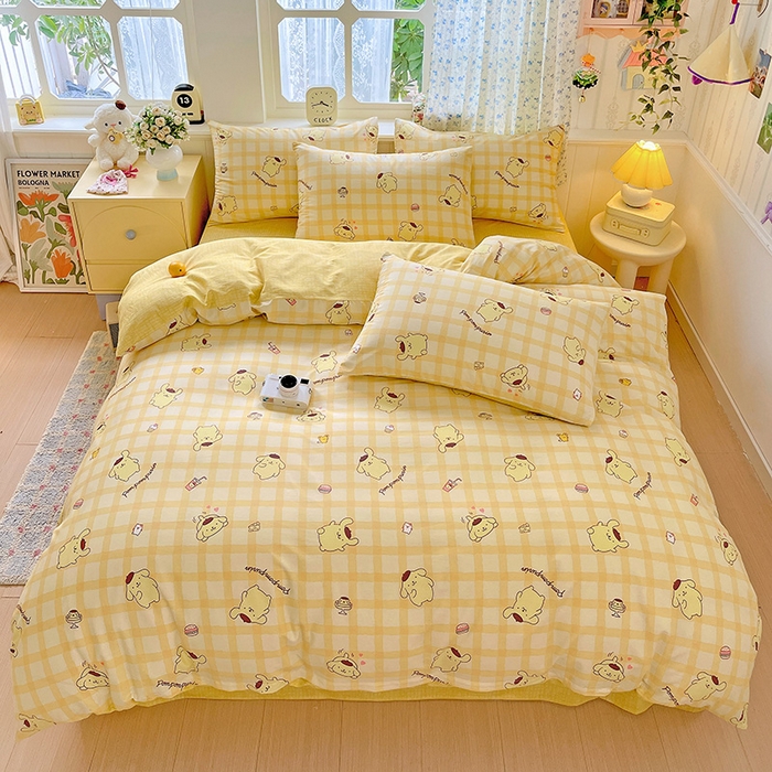 91家纺网 家纺一手货源 找家纺 朵希曼 2026新款正版授权全棉纯棉三丽鸥系列 焦糖布丁狗