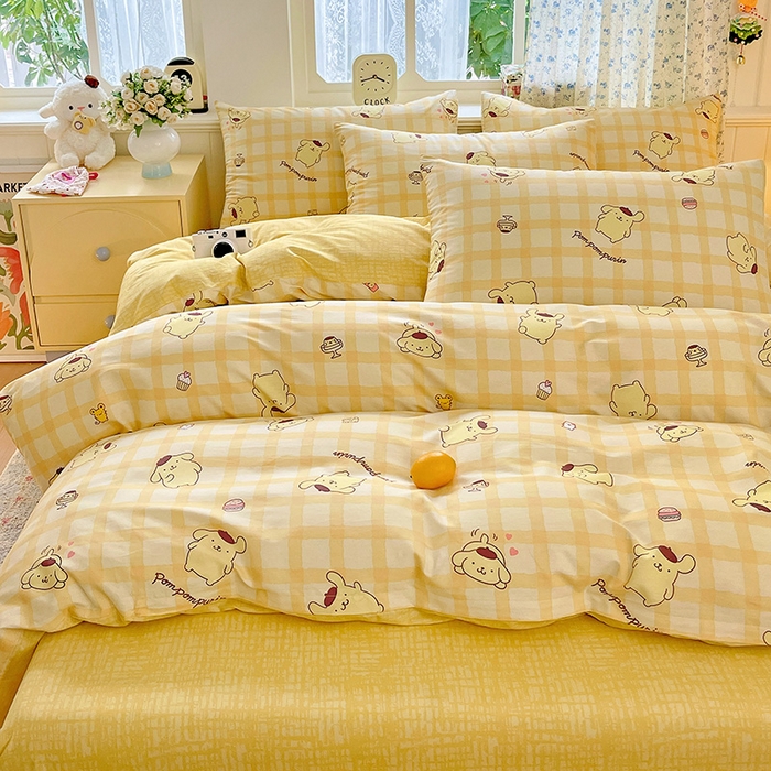 91家纺网 家纺一手货源 找家纺 朵希曼 2026新款正版授权全棉纯棉三丽鸥系列 焦糖布丁狗