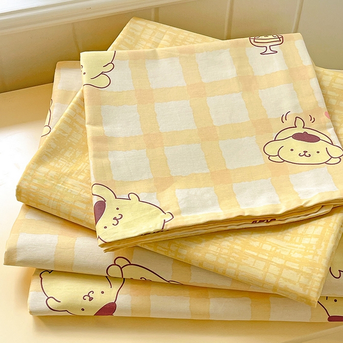 91家纺网 家纺一手货源 找家纺 朵希曼 2026新款正版授权全棉纯棉三丽鸥系列 焦糖布丁狗