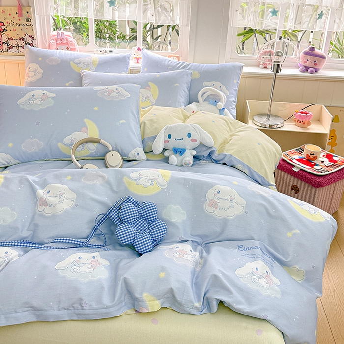 91家纺网 家纺一手货源 找家纺 朵希曼 2026新款正版授权全棉纯棉三丽鸥系列 晚安大耳狗