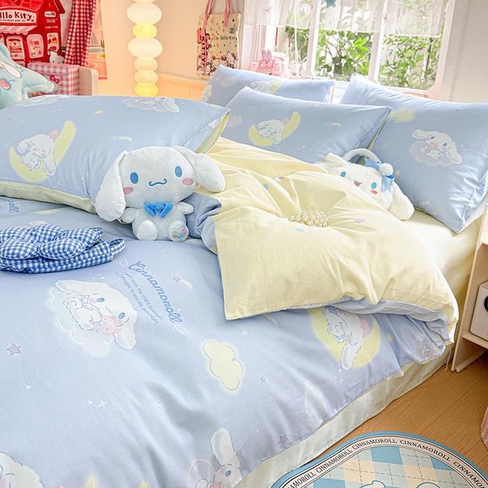 91家纺网 家纺一手货源 找家纺 朵希曼 2026新款正版授权全棉纯棉三丽鸥系列 晚安大耳狗