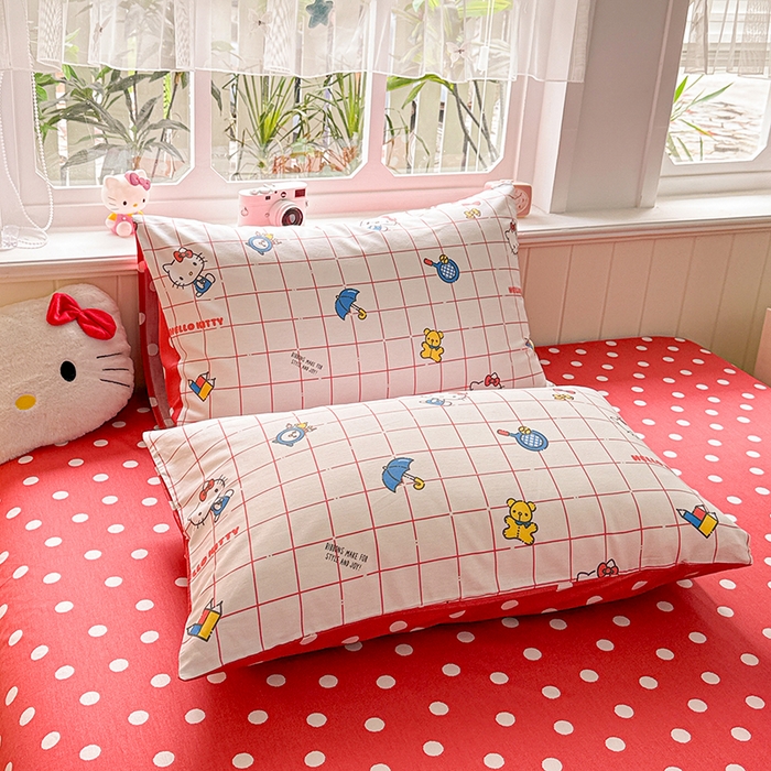 91家纺网 家纺一手货源 找家纺 朵希曼 2026新款正版授权全棉纯棉三丽鸥系列 运动凯蒂