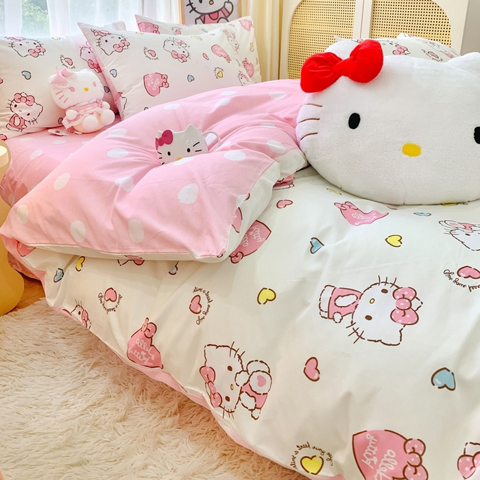 91家纺网 家纺一手货源 找家纺 朵希曼 2026新款正版授权全棉纯棉三丽鸥系列 公主凯蒂