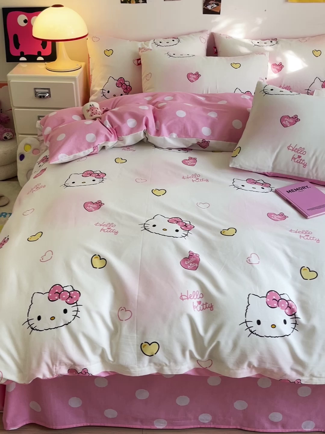 91家纺网 家纺一手货源 找家纺 朵希曼 2026新款正版授权全棉纯棉三丽鸥系列 公主凯蒂