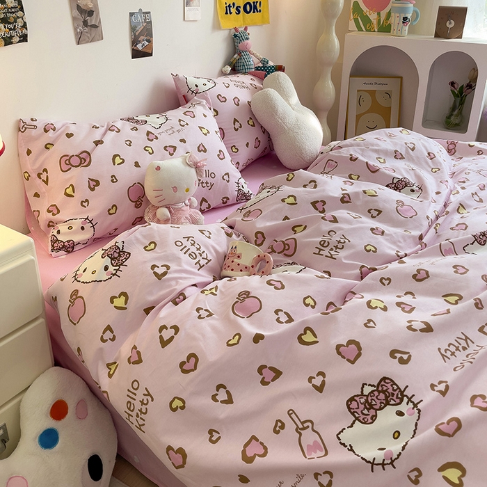 91家纺网 家纺一手货源 找家纺 朵希曼 2026新款正版授权全棉纯棉三丽鸥系列 凯蒂乐园