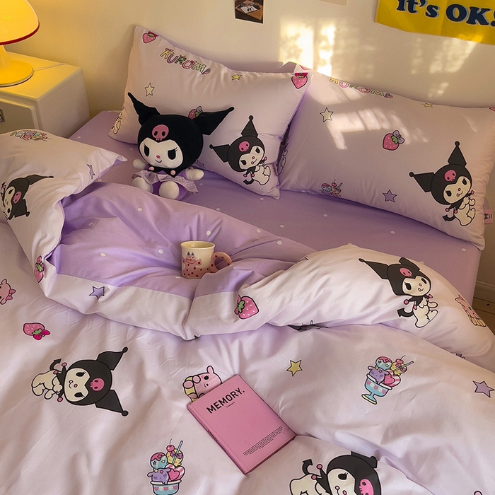 91家纺网 家纺一手货源 找家纺 朵希曼 2026新款正版授权全棉纯棉三丽鸥系列 可爱库洛米