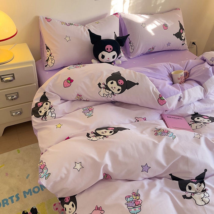 91家纺网 家纺一手货源 找家纺 朵希曼 2026新款正版授权全棉纯棉三丽鸥系列 可爱库洛米