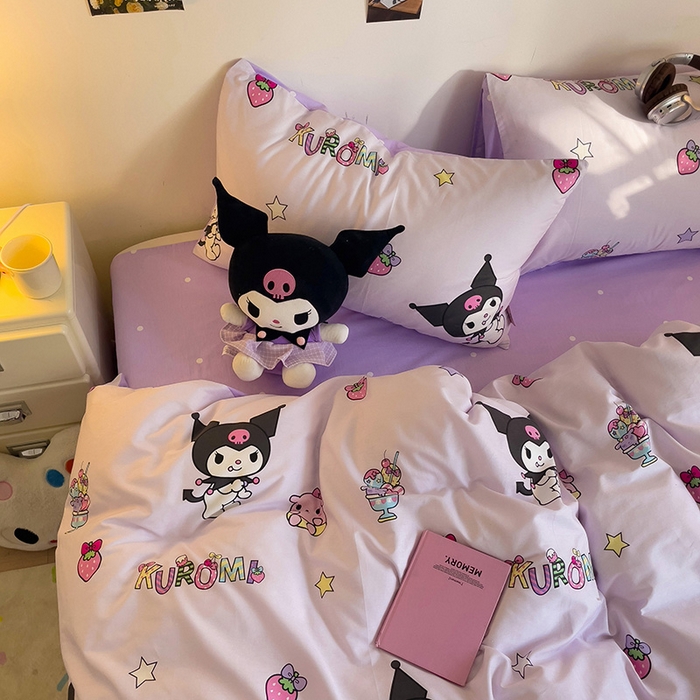 91家纺网 家纺一手货源 找家纺 朵希曼 2026新款正版授权全棉纯棉三丽鸥系列 可爱库洛米