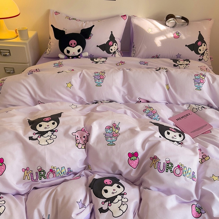 91家纺网 家纺一手货源 找家纺 朵希曼 2026新款正版授权全棉纯棉三丽鸥系列 可爱库洛米