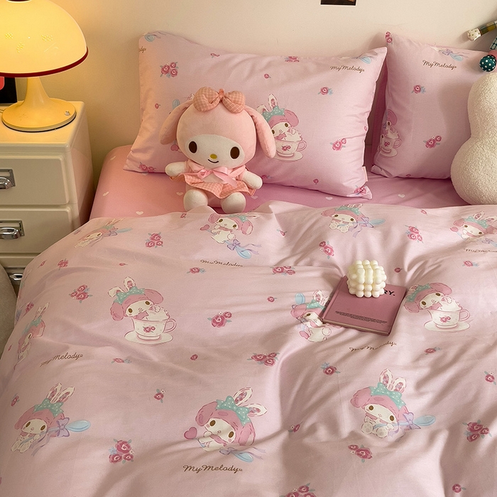 91家纺网 家纺一手货源 找家纺 朵希曼 2026新款正版授权全棉纯棉三丽鸥系列 魔法美乐蒂