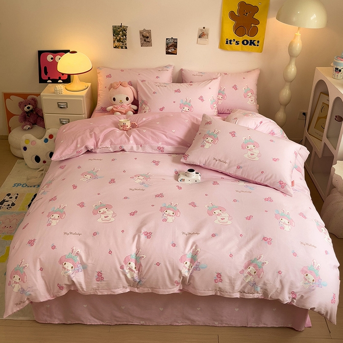 91家纺网 家纺一手货源 找家纺 朵希曼 2026新款正版授权全棉纯棉三丽鸥系列 魔法美乐蒂