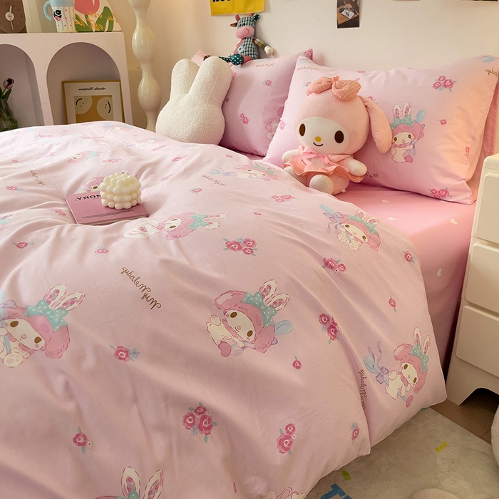 91家纺网 家纺一手货源 找家纺 朵希曼 2026新款正版授权全棉纯棉三丽鸥系列 魔法美乐蒂