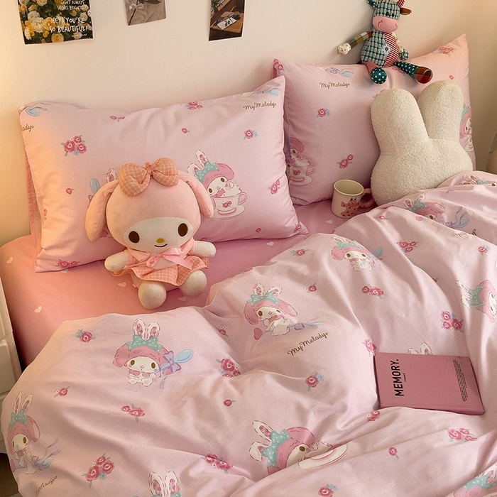 91家纺网 家纺一手货源 找家纺 朵希曼 2026新款正版授权全棉纯棉三丽鸥系列 魔法美乐蒂