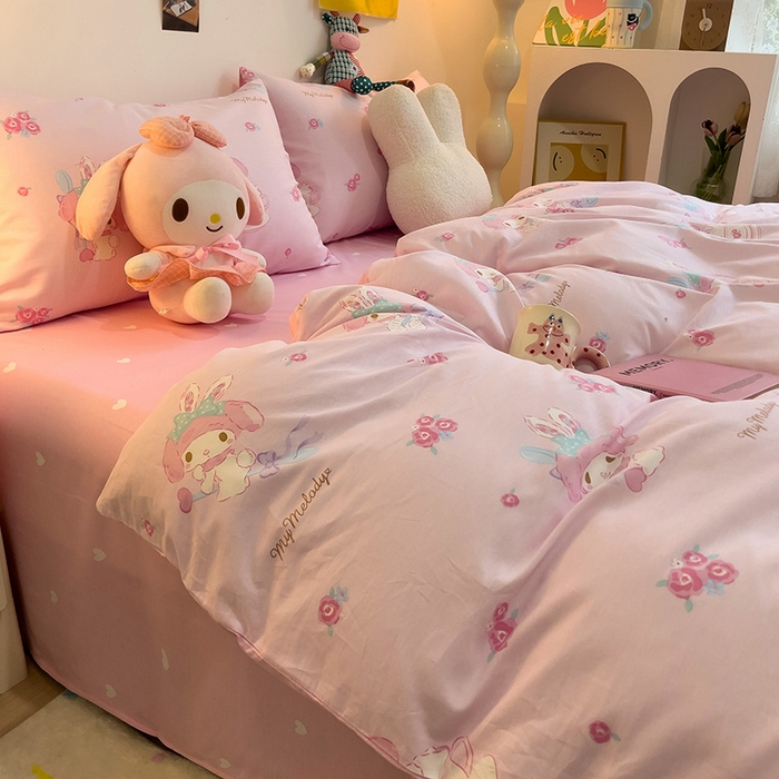 91家纺网 家纺一手货源 找家纺 朵希曼 2026新款正版授权全棉纯棉三丽鸥系列 魔法美乐蒂