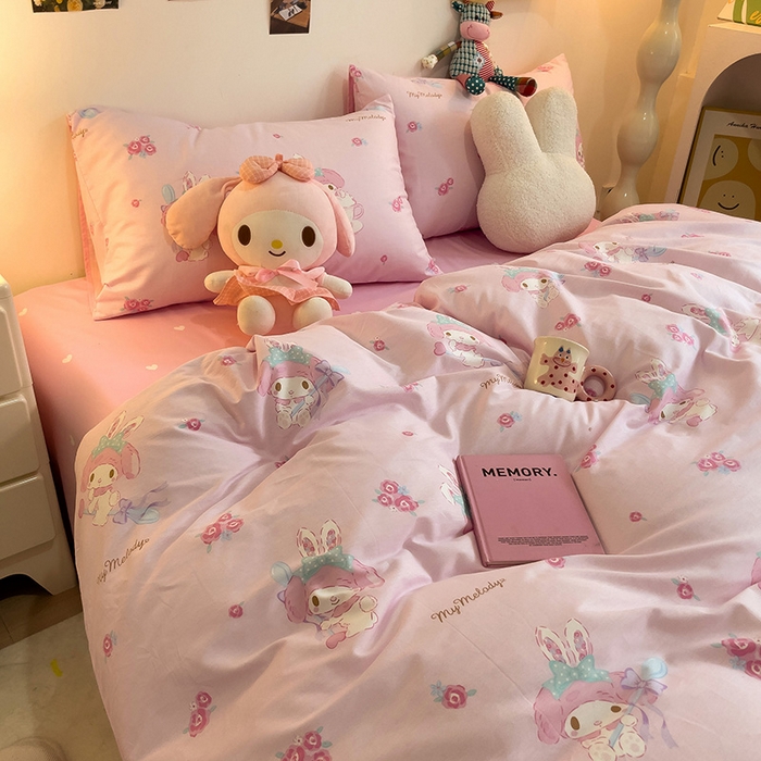 91家纺网 家纺一手货源 找家纺 朵希曼 2026新款正版授权全棉纯棉三丽鸥系列 魔法美乐蒂