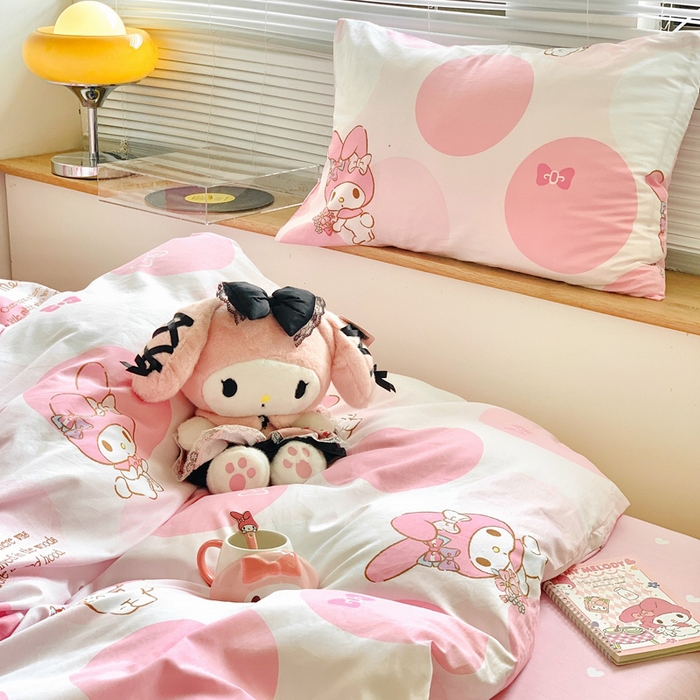 91家纺网 家纺一手货源 找家纺 朵希曼 2026新款正版授权全棉纯棉三丽鸥系列 圈圈美乐蒂