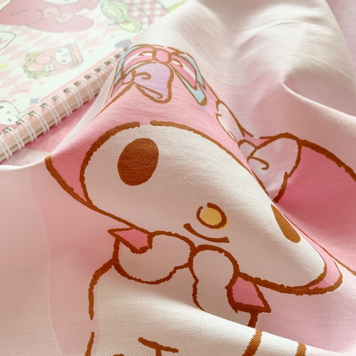 91家纺网 家纺一手货源 找家纺 朵希曼 2026新款正版授权全棉纯棉三丽鸥系列 圈圈美乐蒂