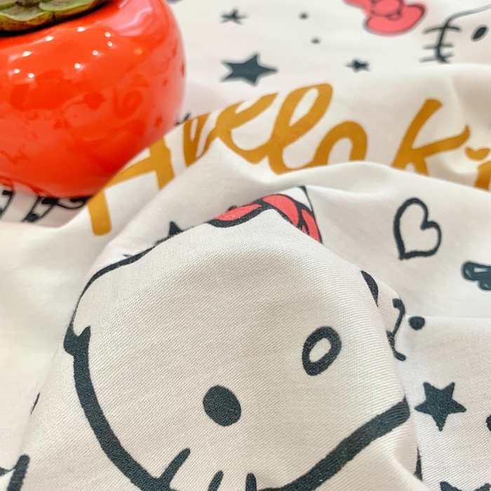 91家纺网 家纺一手货源 找家纺 朵希曼 2026新款正版授权全棉纯棉三丽鸥系列 糖果凯蒂