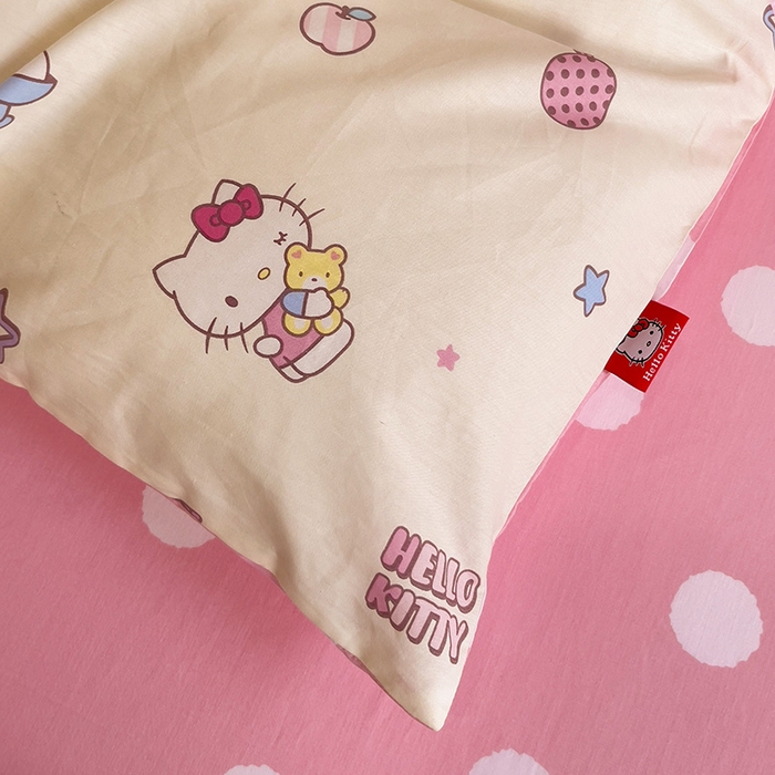 91家纺网 家纺一手货源 找家纺 朵希曼 2026新款正版授权全棉纯棉三丽鸥系列 甜筒凯蒂