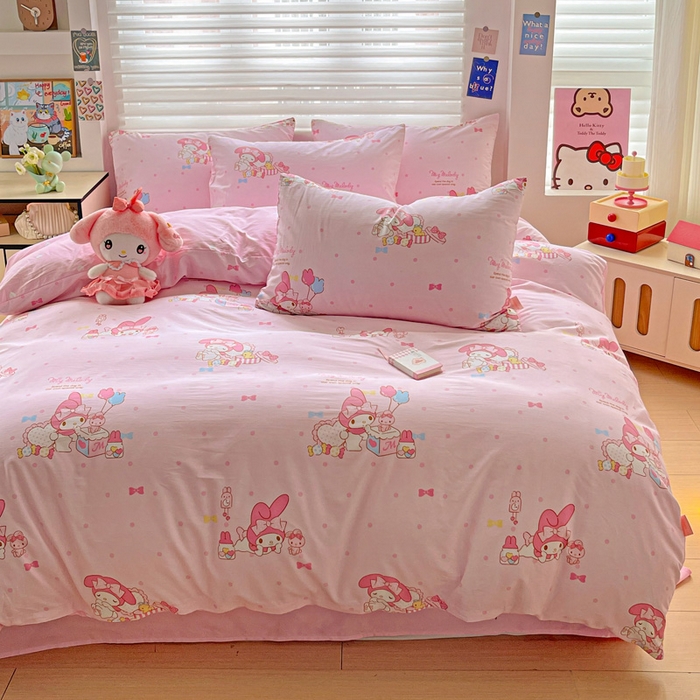 91家纺网 家纺一手货源 找家纺 朵希曼 2026新款正版授权全棉纯棉三丽鸥系列 童趣美乐蒂