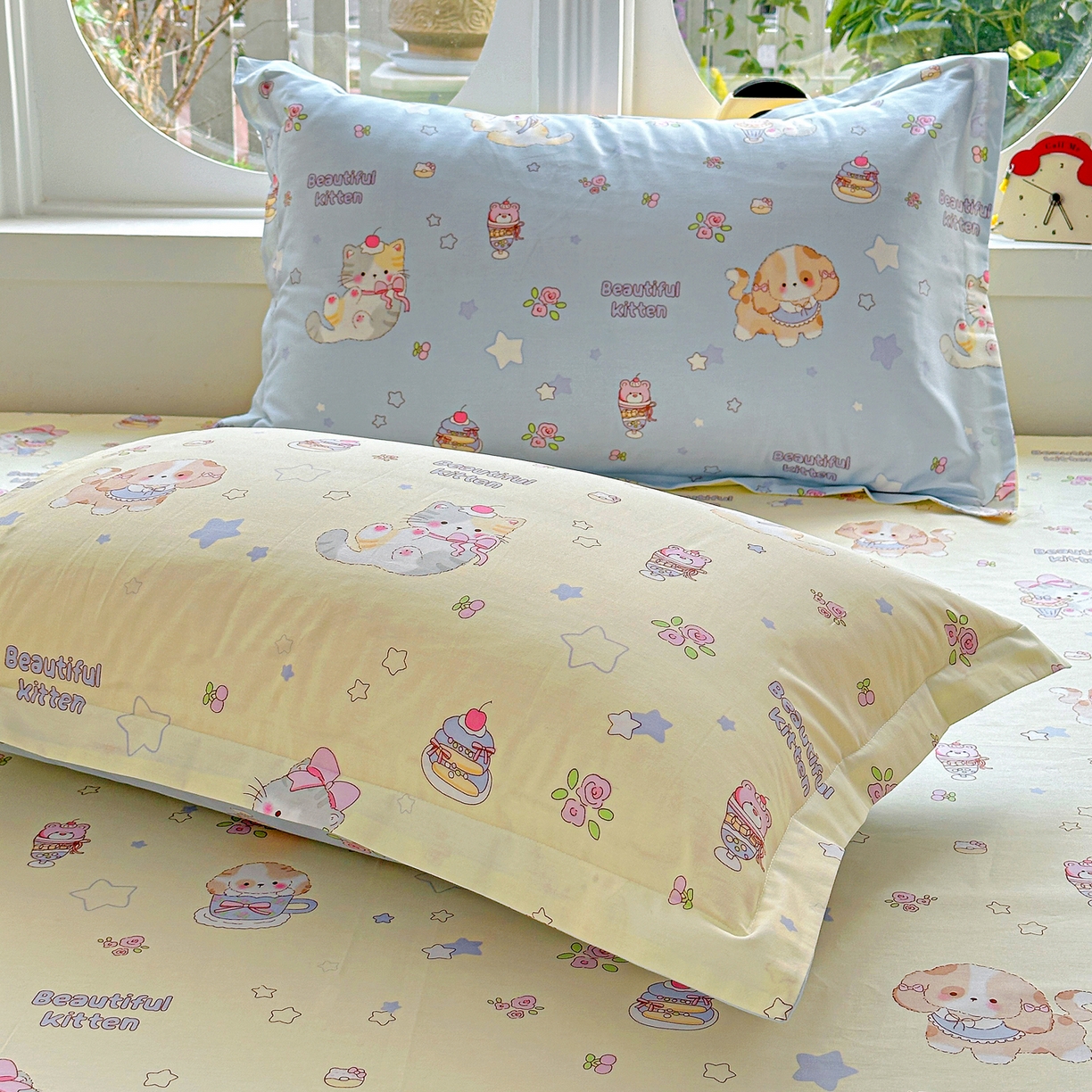 91家纺网 家纺一手货源 找家纺 （总）佳汐蓝家纺 2026新款全棉纯棉加厚13376印花单品枕套 枕套单件