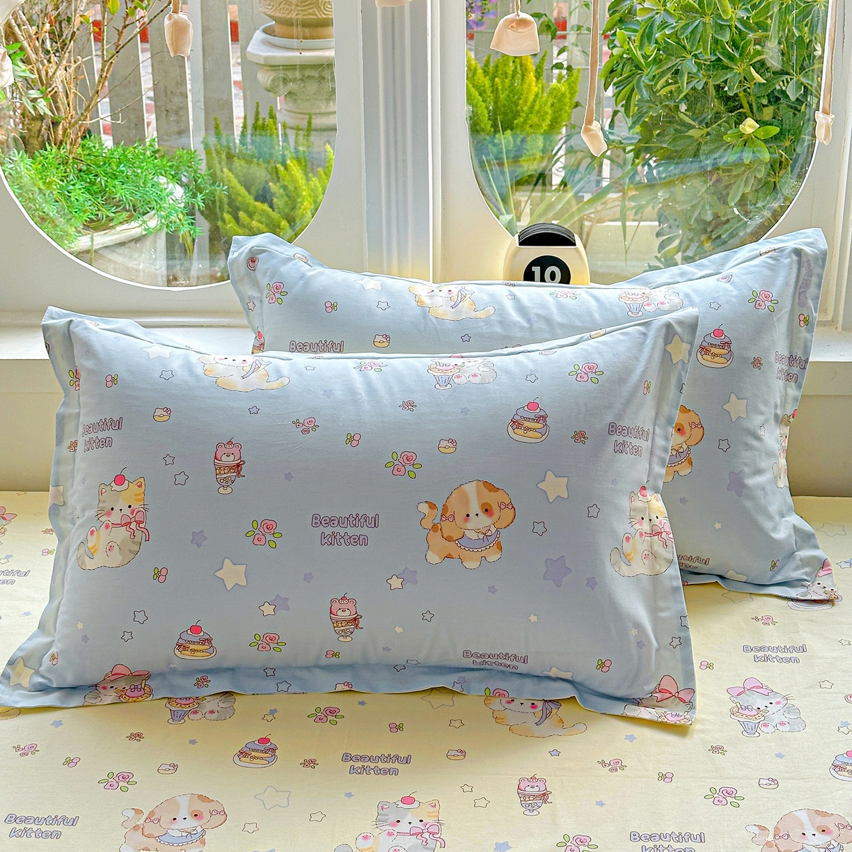 91家纺网 家纺一手货源 找家纺 （总）佳汐蓝家纺 2026新款全棉纯棉加厚13376印花单品枕套 枕套单件