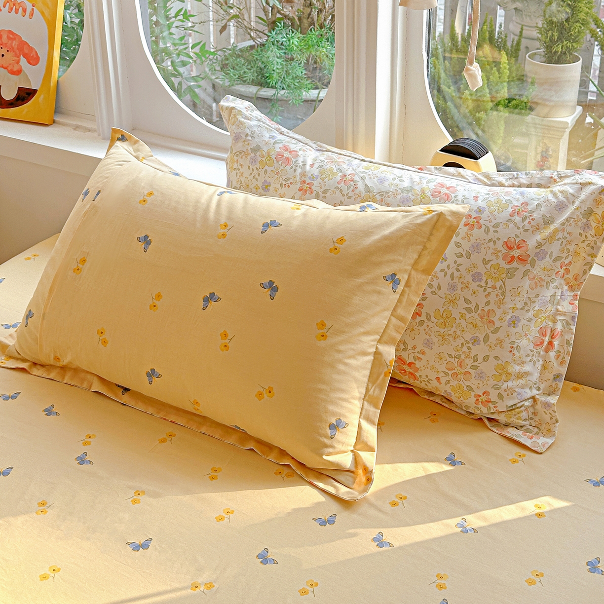 91家纺网 家纺一手货源 找家纺 （总）佳汐蓝家纺 2026新款全棉纯棉加厚13376印花单品枕套 枕套单件