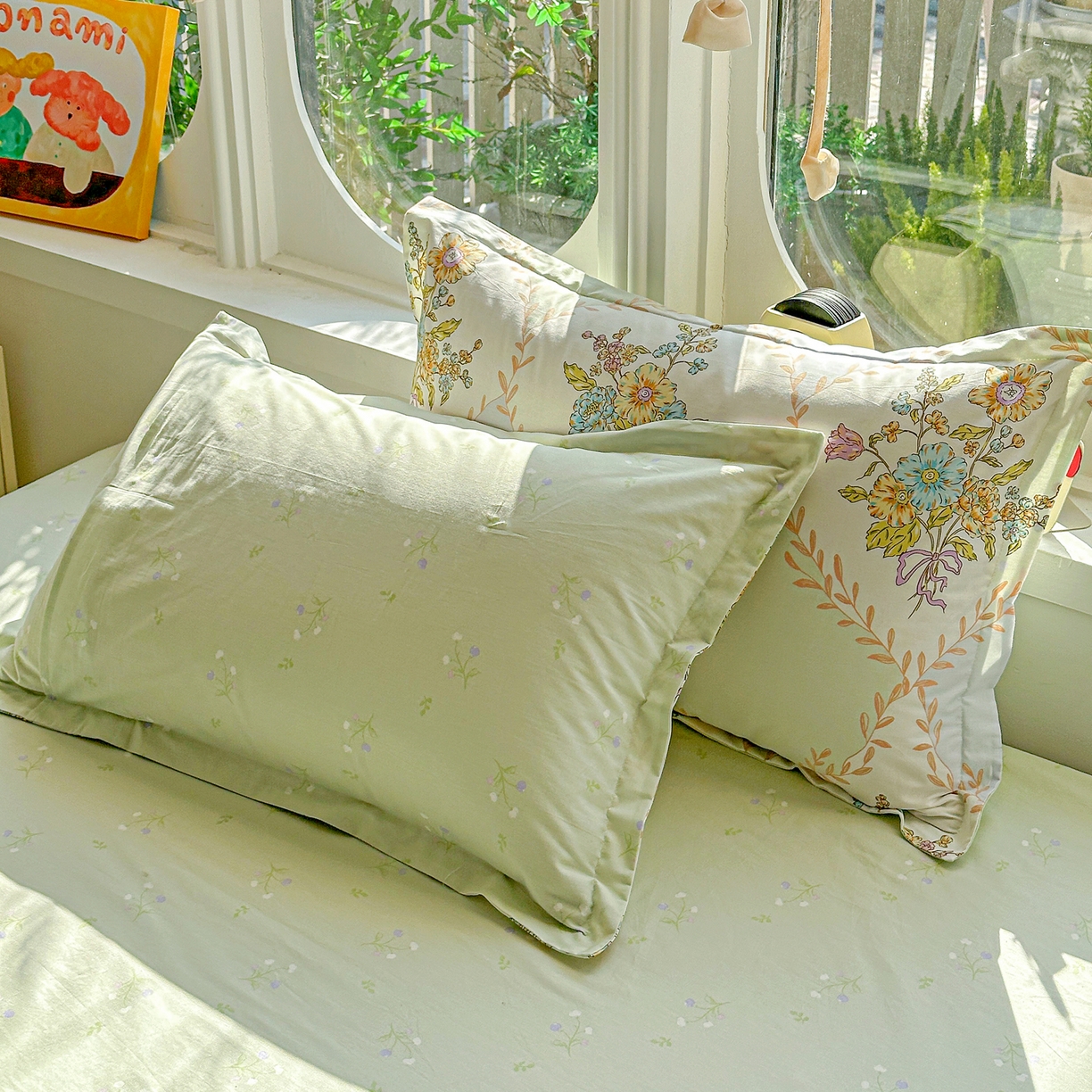 91家纺网 家纺一手货源 找家纺 （总）佳汐蓝家纺 2026新款全棉纯棉加厚13376印花单品枕套 枕套单件