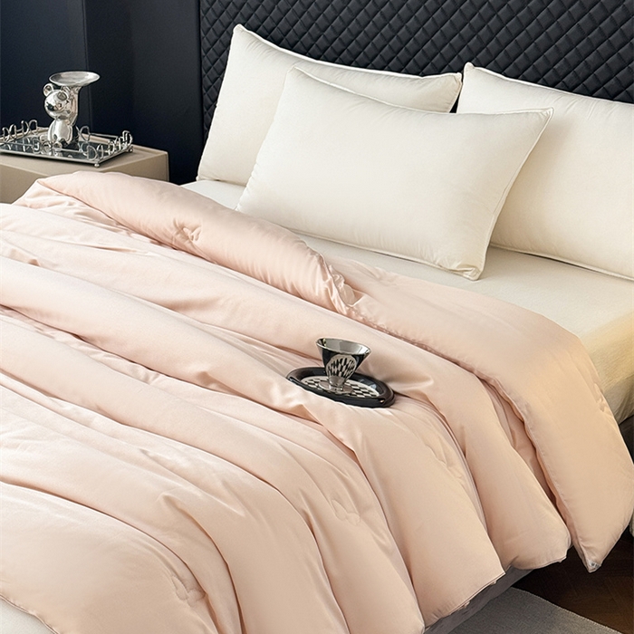 91家纺网 家纺一手货源 找家纺 （总）林希 2026新款真丝缎天丝棉大豆被双人春秋被空调被加厚冬被婚庆送礼