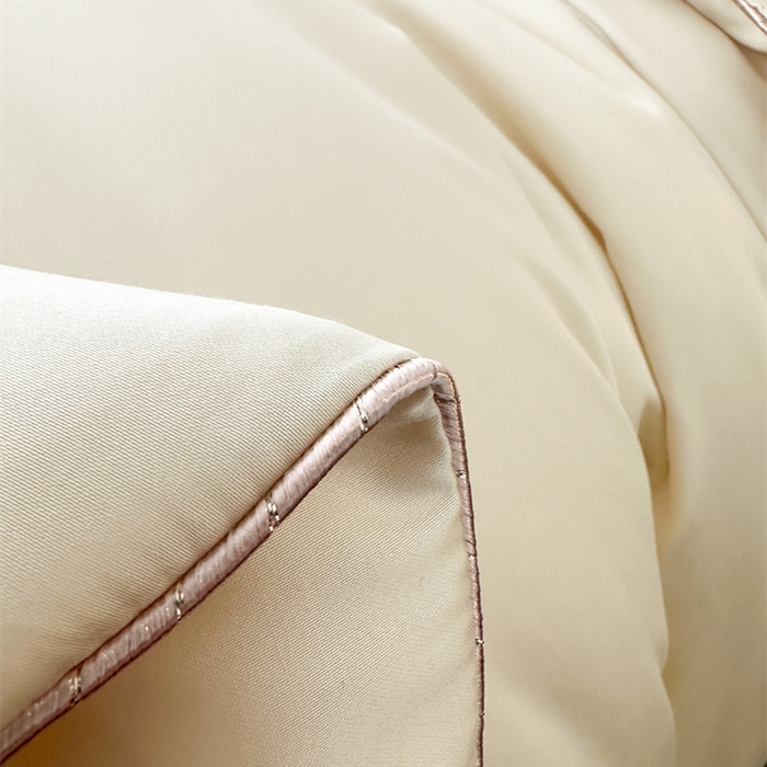 91家纺网 家纺一手货源 找家纺 林希 2026新款真丝缎天丝棉大豆被双人春秋被空调被加厚冬被婚庆送礼 牛奶米