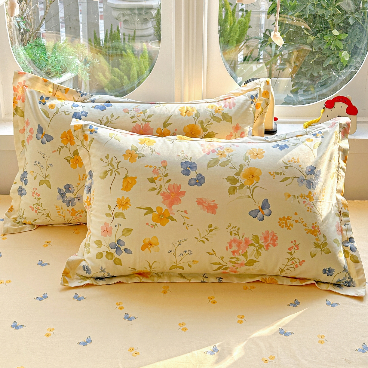 91家纺网 家纺一手货源 找家纺 佳汐蓝家纺 2026新款全棉纯棉加厚13376印花单品枕套 枕套单件 蔓春