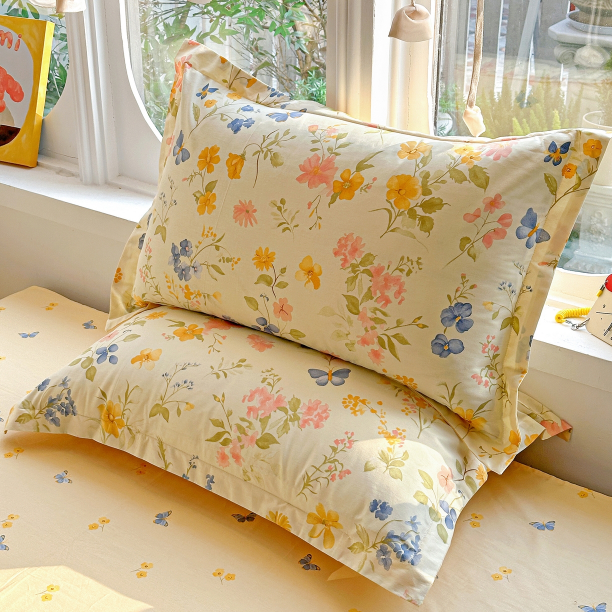 91家纺网 家纺一手货源 找家纺 佳汐蓝家纺 2026新款全棉纯棉加厚13376印花单品枕套 枕套单件 蔓春