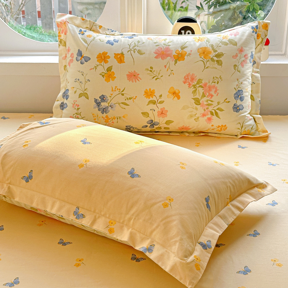 91家纺网 家纺一手货源 找家纺 佳汐蓝家纺 2026新款全棉纯棉加厚13376印花单品枕套 枕套单件 蔓春