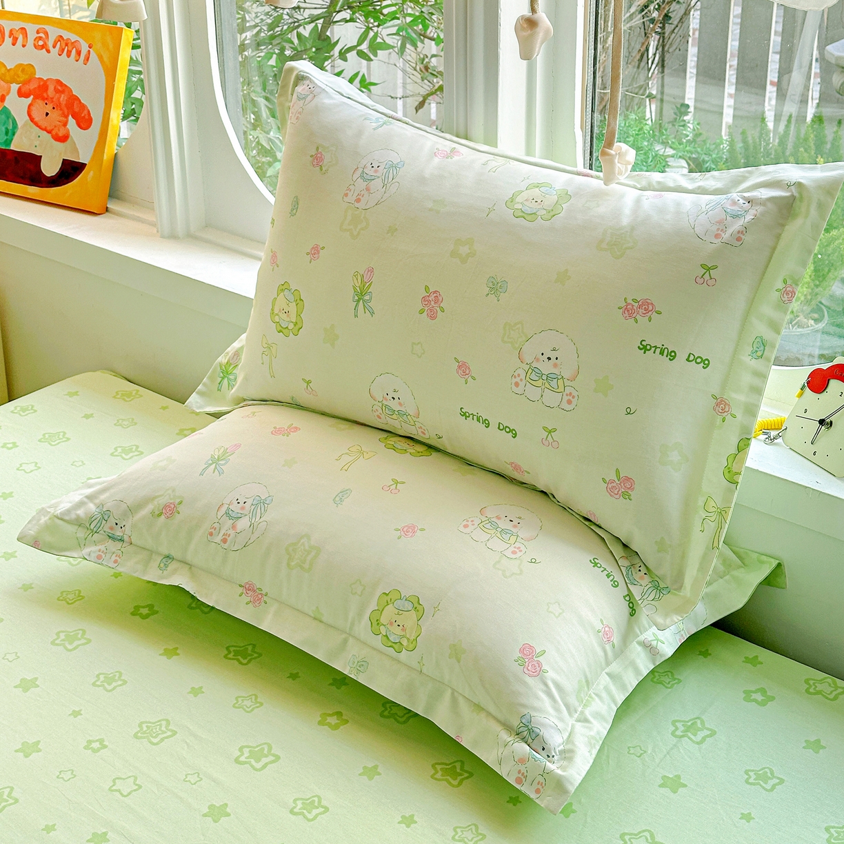 91家纺网 家纺一手货源 找家纺 佳汐蓝家纺 2026新款全棉纯棉加厚13376印花单品枕套 枕套单件 米亚