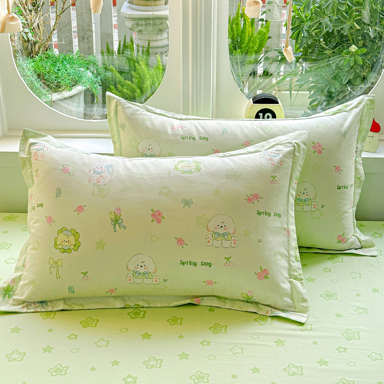 91家纺网 家纺一手货源 找家纺 佳汐蓝家纺 2026新款全棉纯棉加厚13376印花单品枕套 枕套单件 米亚