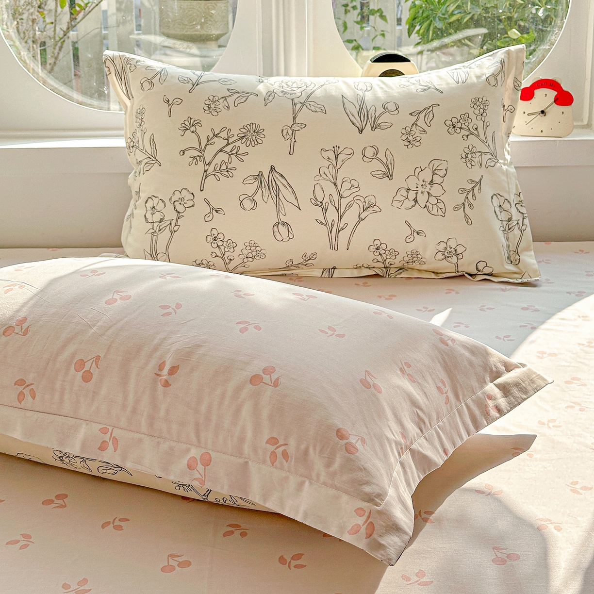 91家纺网 家纺一手货源 找家纺 佳汐蓝家纺 2026新款全棉纯棉加厚13376印花单品枕套 枕套单件 沫恋