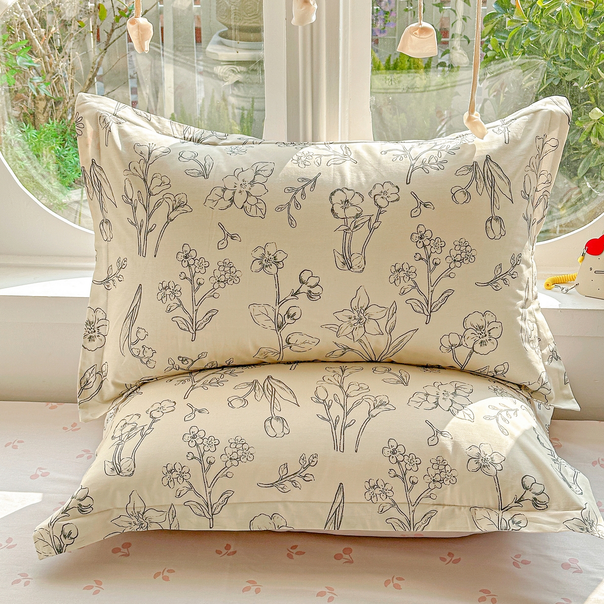 91家纺网 家纺一手货源 找家纺 佳汐蓝家纺 2026新款全棉纯棉加厚13376印花单品枕套 枕套单件 沫恋