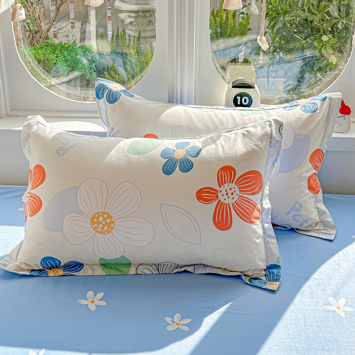 91家纺网 家纺一手货源 找家纺 佳汐蓝家纺 2026新款全棉纯棉加厚13376印花单品枕套 枕套单件 暖阳情调