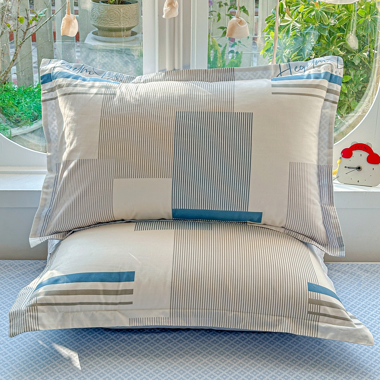 91家纺网 家纺一手货源 找家纺 佳汐蓝家纺 2026新款全棉纯棉加厚13376印花单品枕套 枕套单件 平行世界