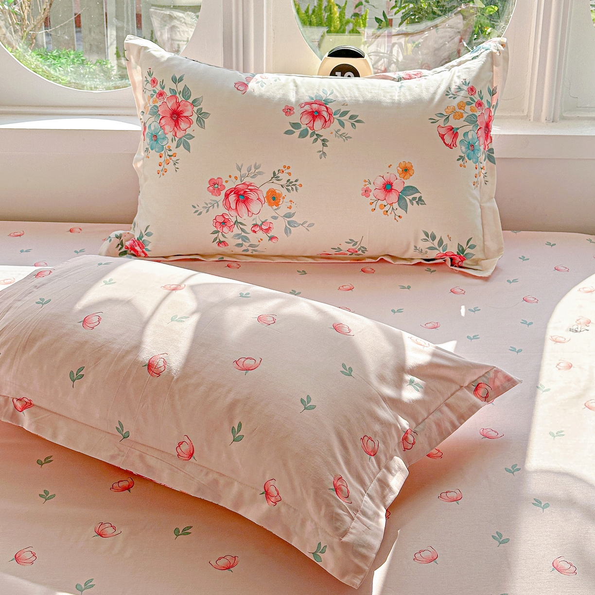 91家纺网 家纺一手货源 找家纺 佳汐蓝家纺 2026新款全棉纯棉加厚13376印花单品枕套 枕套单件 馨兰