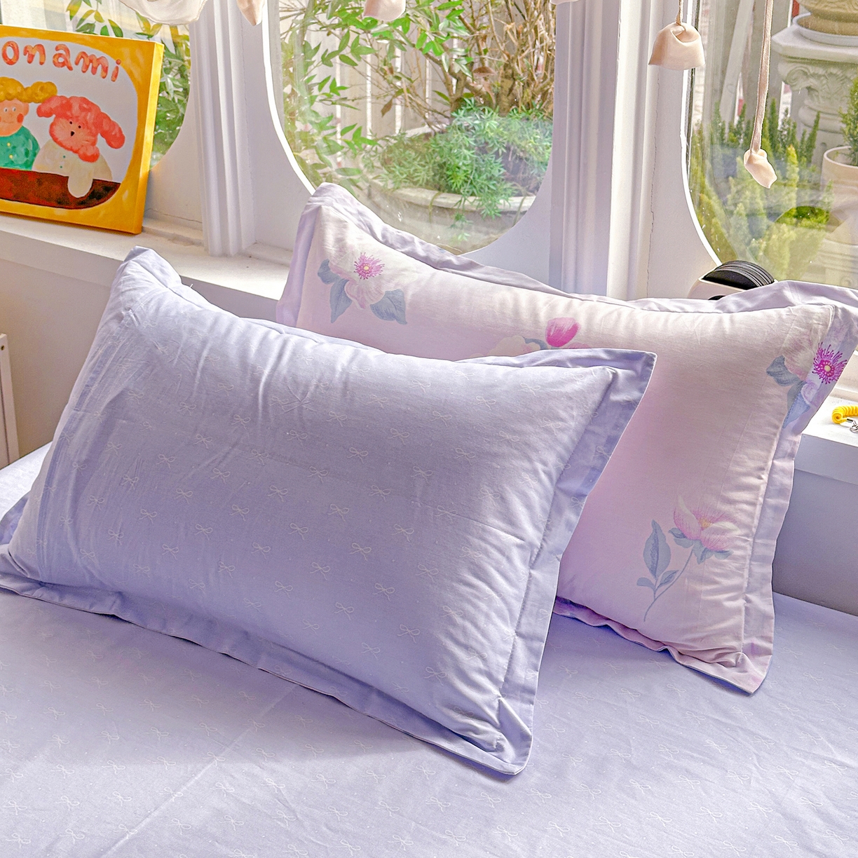 佳汐蓝家纺 2026新款全棉纯棉加厚13376印花单品枕套 枕套单件 星漫