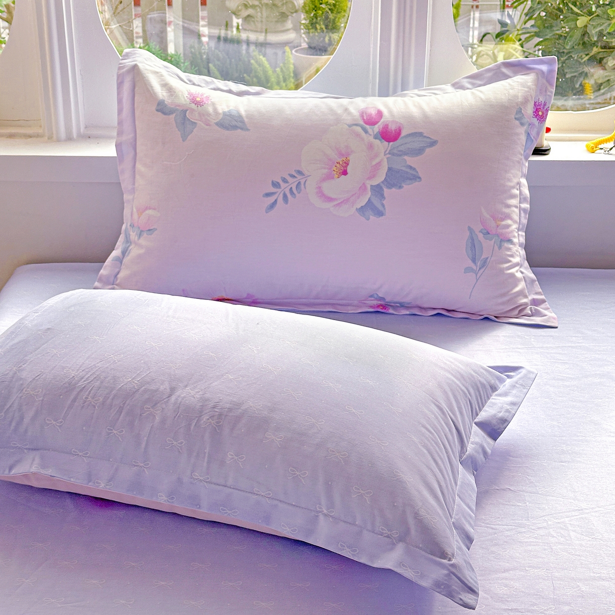 91家纺网 家纺一手货源 找家纺 佳汐蓝家纺 2026新款全棉纯棉加厚13376印花单品枕套 枕套单件 星漫