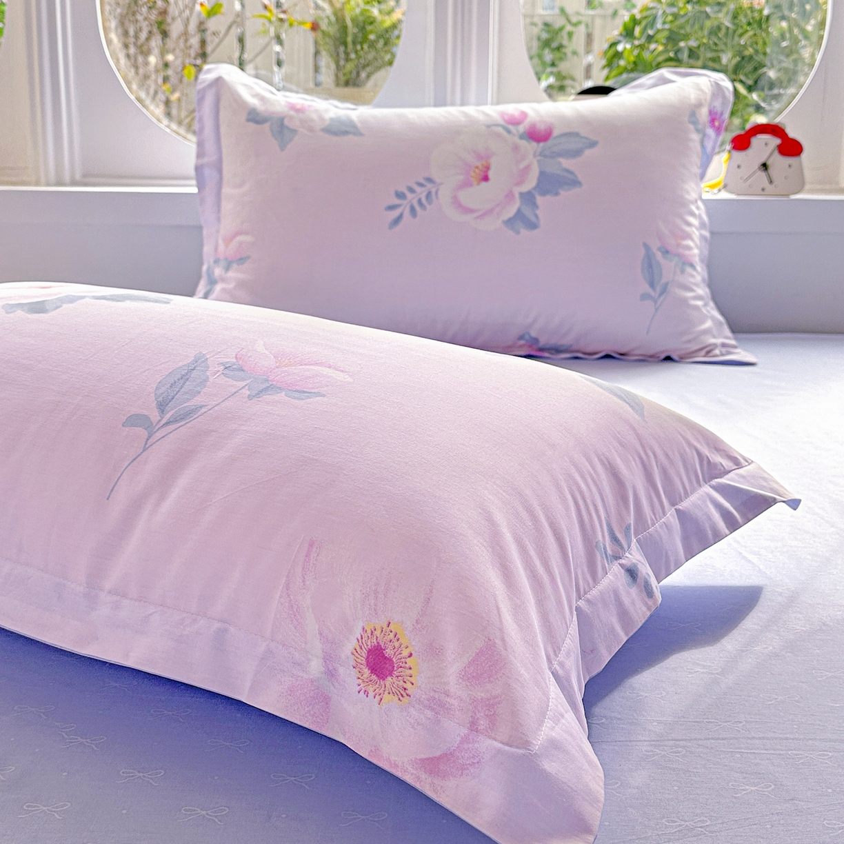 91家纺网 家纺一手货源 找家纺 佳汐蓝家纺 2026新款全棉纯棉加厚13376印花单品枕套 枕套单件 星漫