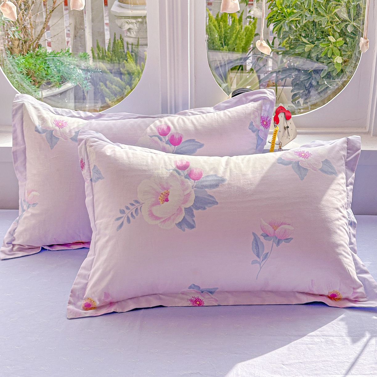 91家纺网 家纺一手货源 找家纺 佳汐蓝家纺 2026新款全棉纯棉加厚13376印花单品枕套 枕套单件 星漫