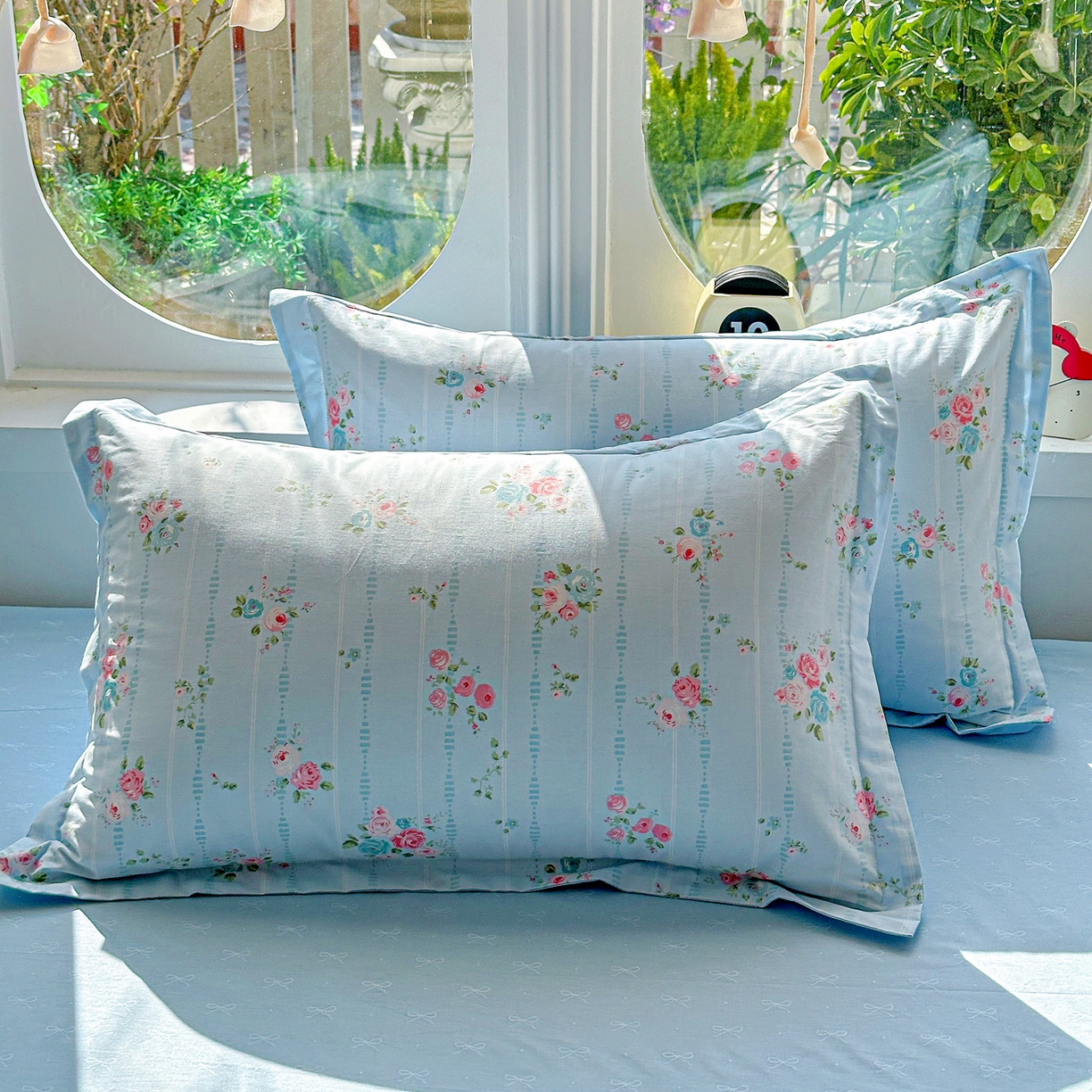 91家纺网 家纺一手货源 找家纺 佳汐蓝家纺 2026新款全棉纯棉加厚13376印花单品枕套 枕套单件 优朵蔓