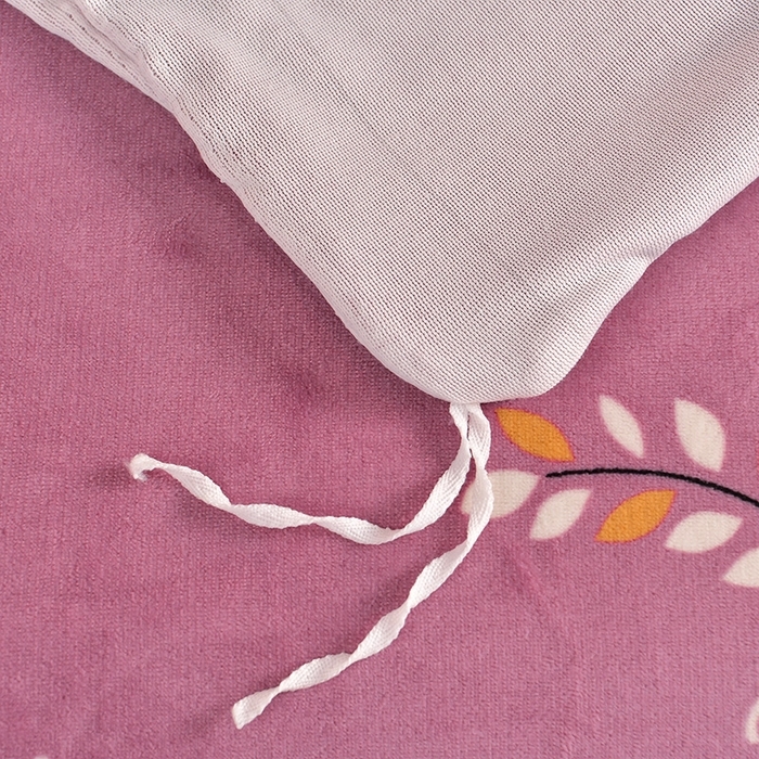 91家纺网 家纺一手货源 找家纺 诺梵家纺 2025新款8斤加厚保暖金貂绒牛奶绒印花四件套  向阳花开粉