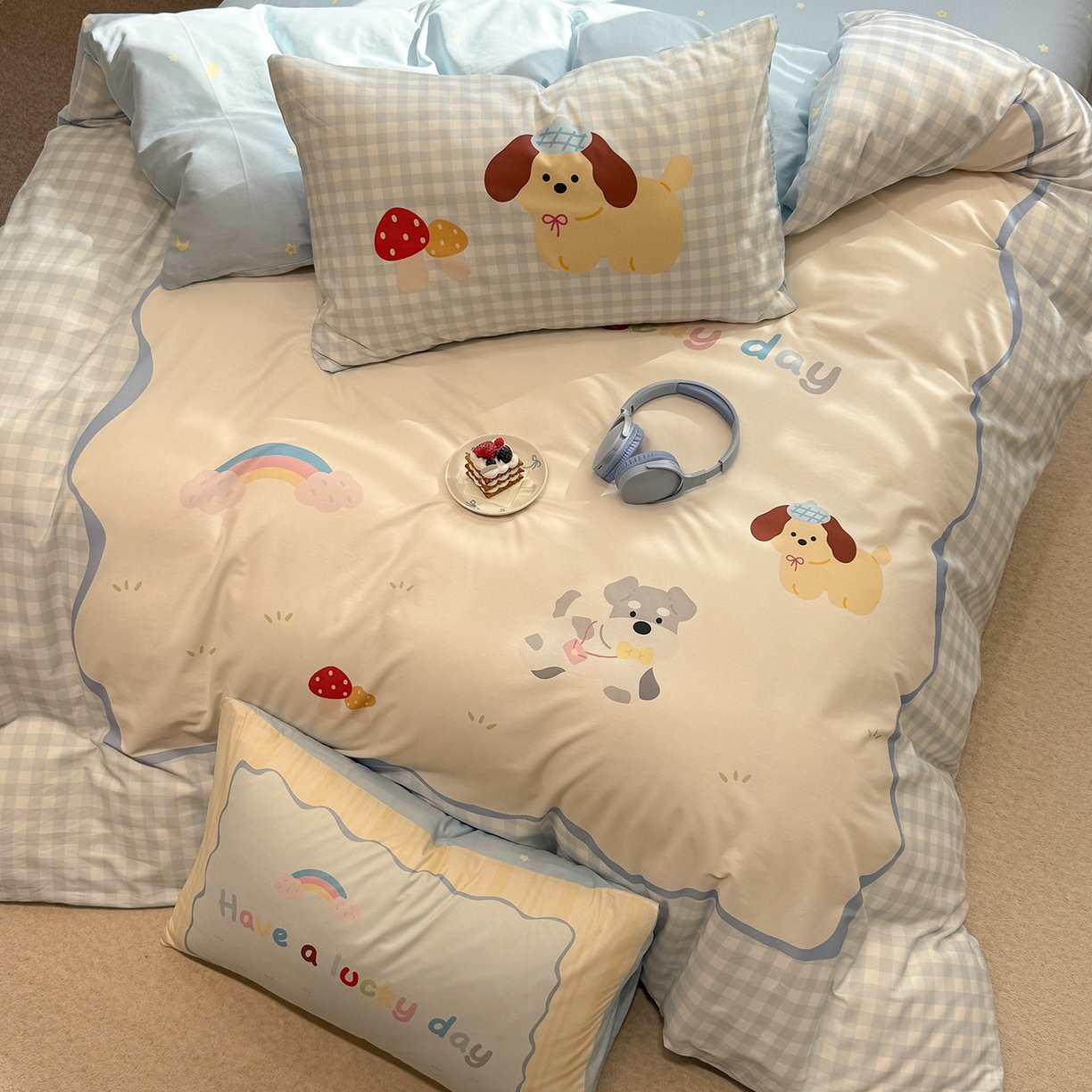 91家纺网 家纺一手货源 找家纺 （总）麦田家纺 2026新款全棉13070数码印花四件套