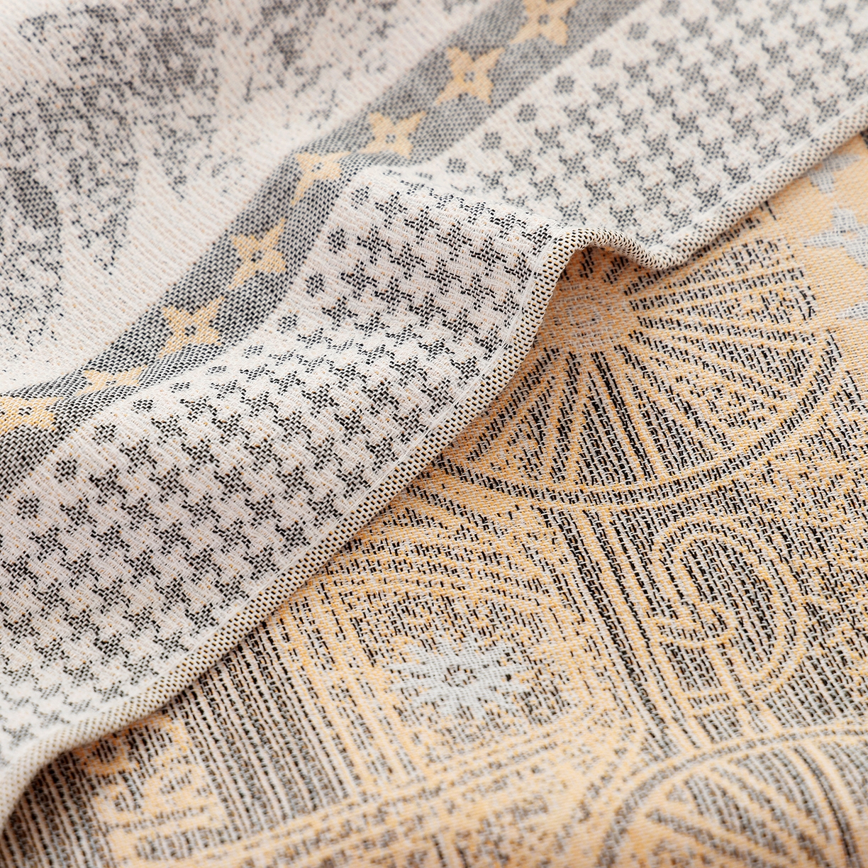 91家纺网 家纺一手货源 找家纺 朴尔家纺-毛巾被 2026新品多彩棉素雅色织提花纯棉纱布枕巾 贝蒂